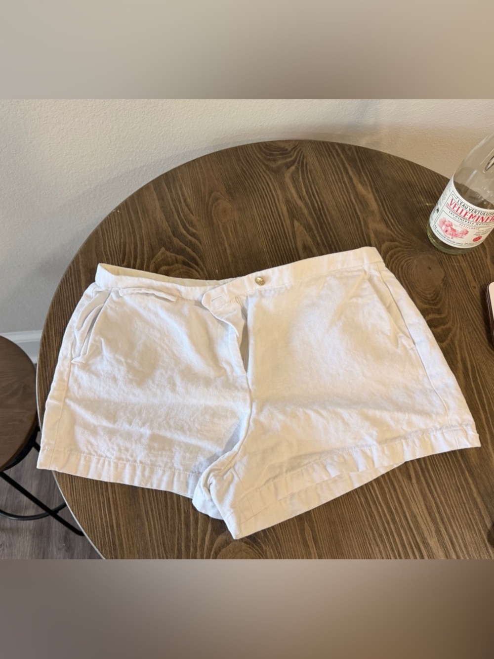EUC! J.Crew White Linen Blend Tailored Shorts Women’s Size 14